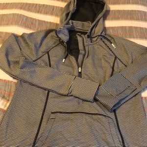 Tangerine half-zip hoodie